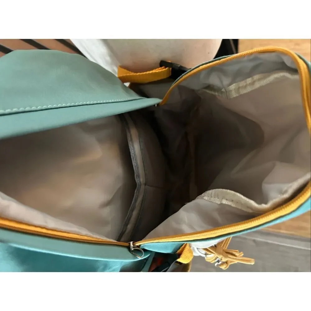 Backpack yellow and green